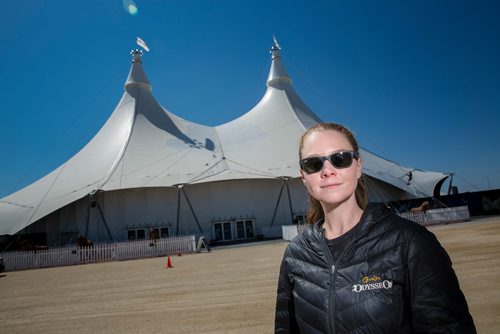 MIKE DEAL / WINNIPEG FREE PRESS
Aurelie Vozak, the logistics director of Odysseo by Cavalia.  
180516 - Wednesday, May 16, 2018.