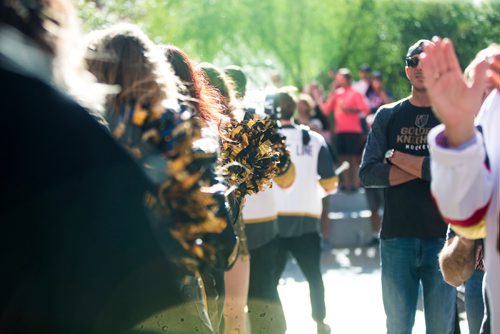 MIKAELA MACKENZIE / WINNIPEG FREE PRESS
The Knights march to the arena before the Winnipeg Jets play the Las Vegas Golden Nights in Game 3 in Las Vegas on Wednesday, May 16, 2018.
Mikaela MacKenzie / Winnipeg Free Press 2018.