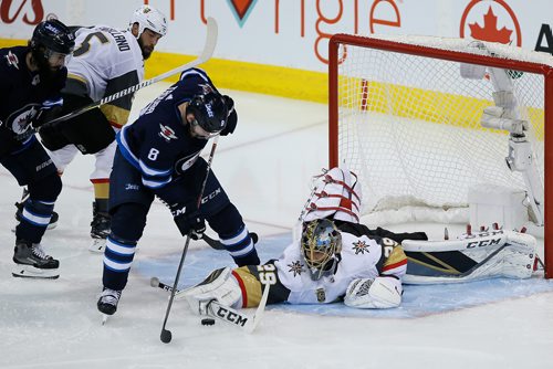 JOHN WOODS/ WINNIPEG FREE PRESS
during third period of game five action in the NHL Western Conference Final in Winnipeg on Sunday, May 20, 2018.