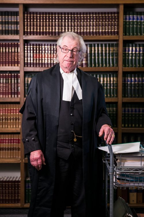 MIKAELA MACKENZIE / WINNIPEG FREE PRESS
Greg Brodsky, who has represented 1,000  people charged with homicides, poses in his office in Winnipeg on Tuesday, May 22, 2018. 
Mikaela MacKenzie / Winnipeg Free Press 2018.