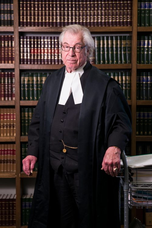 MIKAELA MACKENZIE / WINNIPEG FREE PRESS
Greg Brodsky, who has represented 1,000  people charged with homicides, poses in his office in Winnipeg on Tuesday, May 22, 2018. 
Mikaela MacKenzie / Winnipeg Free Press 2018.