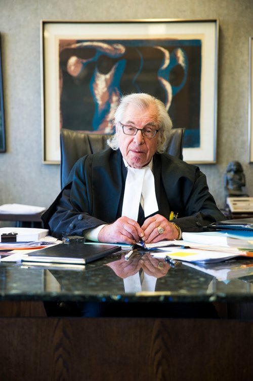 MIKAELA MACKENZIE / WINNIPEG FREE PRESS
Greg Brodsky, who has represented 1,000  people charged with homicides, poses in his office in Winnipeg on Tuesday, May 22, 2018. 
Mikaela MacKenzie / Winnipeg Free Press 2018.