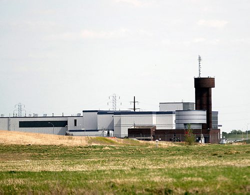 PHIL HOSSACK / WINNIPEG FREE PRESS - Winnipeg's Water Treatment plant and resevoir's off the east perimeter....See story. - MAY 23, 2018.