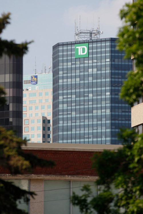 JOHN WOODS / WINNIPEG FREE PRESS
The building formally known as the Artis Reit building is now known as the TD building and was photographed Sunday, May 27, 2018.