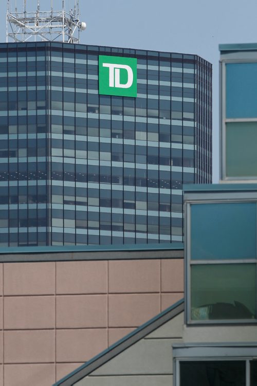 JOHN WOODS / WINNIPEG FREE PRESS
The building formally known as the Artis Reit building is now known as the TD building and was photographed Sunday, May 27, 2018.