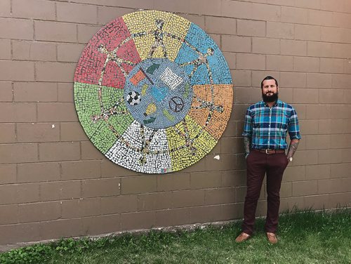 Canstar Community News Cree Crowchild, principal at River Elm School (500 Riverton Ave.), hopes the whole neighbourhood shows up for the free community feast the school is hosting from 5 to 7 p.m. on Thurs., May 31. (SHELDON BIRNIE/CANSTAR/THE HERALD)