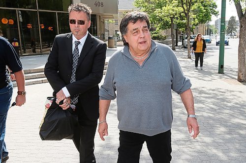 JOHN WOODS / WINNIPEG FREE PRESS
Frank Ostrowski leaves the Law Courts after a day of testimony Monday, May 28, 2018. The Winnipeg hairstylist spent 23 years in prison for a crime he says he didn't commit. Crown and defence lawyers agree and say his murder charge should be dropped. Ostrowski was found guilty of ordering the shooting death of a drug dealer in the 1980s and was convicted largely on the testimony of a key witness  Matthew Lovelace.