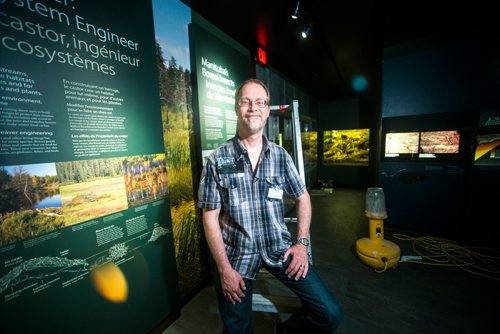 MIKAELA MACKENZIE / WINNIPEG FREE PRESS
Curator of zoology Randy Mooi in the revamped boreal forest exhibit at the Manitoba Museum in Winnipeg on Friday, May 25, 2018.  
Mikaela MacKenzie / Winnipeg Free Press 2018.