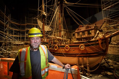 MIKE DEAL / WINNIPEG FREE PRESS
Courtney Andersen is the Historic Ship Rigging Supervisor at the San Francisco Maritime National Historical Park and is overseeing the re-rigging of the Nonsuch for historical accuracy, and longevity.
180215 - Thursday, February 15, 2018.