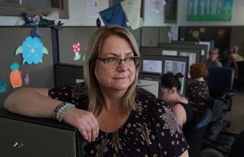 RUTH BONNEVILLE / WINNIPEG FREE PRESS


Photo of  Rosemarie Gjerek, Director of Counselling and Community Health & Education with Klinic Health. Photos taken at Klinic Tuesday with call centre volunteers in the background for story on the evolution of sexual assault support care in Manitoba.

See Jane Gerster.

May 29,  2018

