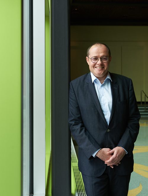 DAVID LIPNOWSKI / WINNIPEG FREE PRESS

Pascal Leroy, Vice-President of Pea and New Proteins, Roquette poses for a photo at Club Regent Event Centre Thursday May 31, 2018. Mr. Leroy  is speaking at a World Trade Day event  about why the France based company is spending $400 million on a pea protein plant in Portage la Prairie, Manitoba.



