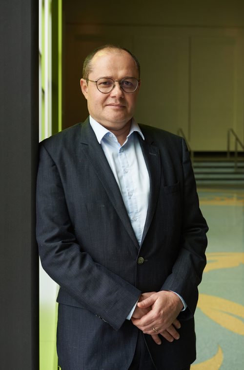 DAVID LIPNOWSKI / WINNIPEG FREE PRESS

Pascal Leroy, Vice-President of Pea and New Proteins, Roquette poses for a photo at Club Regent Event Centre Thursday May 31, 2018. Mr. Leroy  is speaking at a World Trade Day event  about why the France based company is spending $400 million on a pea protein plant in Portage la Prairie, Manitoba.



