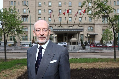 MIKE DEAL / WINNIPEG FREE PRESS
John Perrin's family owned the Hotel Fort Garry when it was taken for tax sale - but as the family says the taxes were based on a wildly inflated assessment. He wants an apology from the province.
180601 - Friday, June 01, 2018.