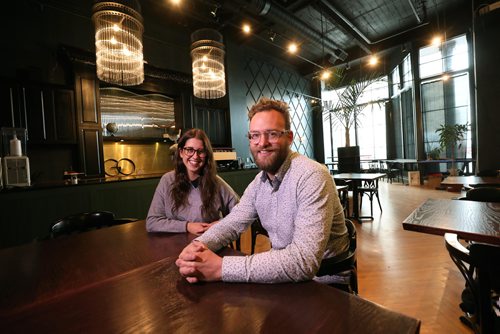 RUTH BONNEVILLE / WINNIPEG FREE PRESS


Grey Owl Coffee  & Pub on the main floor of the Scott Block resembles a coffee house out of London or New York with it's dramatic colours and very large front windows.

Photos include owner Bryan Goertz and manager Jess Preachuk.  

JILL WILSON | REPORTER / EDITOR

June 1,  2018
