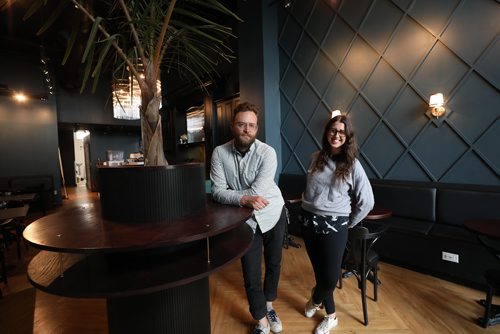 RUTH BONNEVILLE / WINNIPEG FREE PRESS


Grey Owl Coffee  & Pub on the main floor of the Scott Block resembles a coffee house out of London or New York with it's dramatic colours and very large front windows.

Photos include owner Bryan Goertz and manager Jess Preachuk.  

JILL WILSON | REPORTER / EDITOR

June 1,  2018
