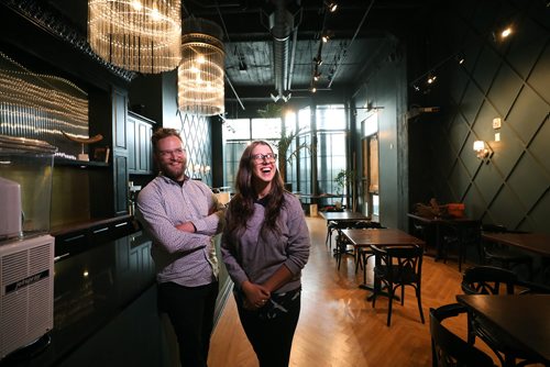 RUTH BONNEVILLE / WINNIPEG FREE PRESS


Grey Owl Coffee  & Pub on the main floor of the Scott Block resembles a coffee house out of London or New York with it's dramatic colours and very large front windows.

Photos include owner Bryan Goertz and manager Jess Preachuk.  

JILL WILSON | REPORTER / EDITOR

June 1,  2018
