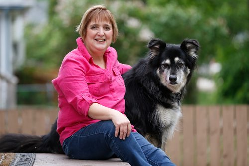 JOHN WOODS / WINNIPEG FREE PRESS
Barb Polson, a Winnipeg International Jazz Festival volunteer, is photographed with Lincoln, her 10 year old companion, at her home Saturday, June 2, 2018. Polson has been volunteering at the Jazz Festival since day one in 1989.