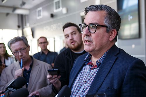 MIKE DEAL / WINNIPEG FREE PRESS
Michael Jack chief operating officer for the City of Winnipeg during a press conference about the Winnipeg Whiteout Street Party.
180604 - Monday, June 04, 2018.