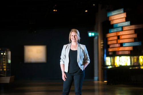 MIKAELA MACKENZIE / WINNIPEG FREE PRESS
Mireille Lamontagne, Manager, Advanced and Professional Programs Canadian Museum for Human Rights (CMHR), poses for a portrait at the CMHR in Winnipeg on Monday, June 4, 2018.  Lamontagne designed a new executive leadership program on Indigenous and Human Rights that the museum is launching related to the Truth and Reconciliations call to action.
Mikaela MacKenzie / Winnipeg Free Press 2018.