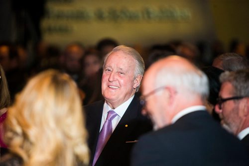 MIKAELA MACKENZIE / WINNIPEG FREE PRESS
Former Prime Minister Brian Mulroney listens to speakers at a gala celebrating the opening of the Mandela exhibition at the Canadian Museum for Human Rights in Winnipeg on Monday, June 4, 2018. 
Mikaela MacKenzie / Winnipeg Free Press 2018.