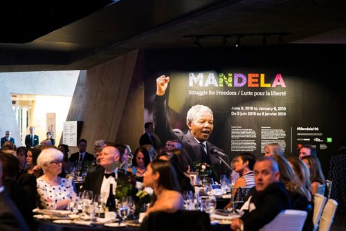 MIKAELA MACKENZIE / WINNIPEG FREE PRESS
A gala celebrating the opening of the Mandela exhibition at the Canadian Museum for Human Rights in Winnipeg on Monday, June 4, 2018. 
Mikaela MacKenzie / Winnipeg Free Press 2018.