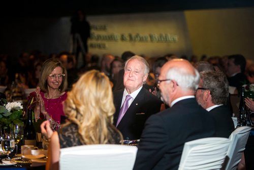 MIKAELA MACKENZIE / WINNIPEG FREE PRESS
Former Prime Minister Brian Mulroney mingles before a gala celebrating the opening of the Mandela exhibition at the Canadian Museum for Human Rights in Winnipeg on Monday, June 4, 2018. 
Mikaela MacKenzie / Winnipeg Free Press 2018.