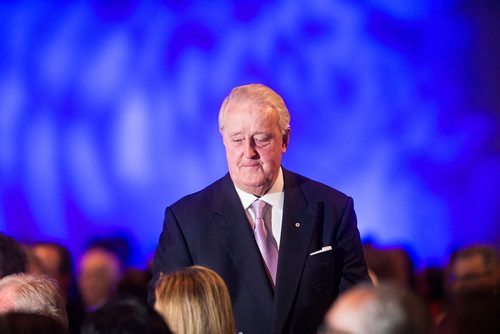 MIKAELA MACKENZIE / WINNIPEG FREE PRESS
Former Prime Minister Brian Mulroney at a gala celebrating the opening of the Mandela exhibition at the Canadian Museum for Human Rights in Winnipeg on Monday, June 4, 2018. 
Mikaela MacKenzie / Winnipeg Free Press 2018.