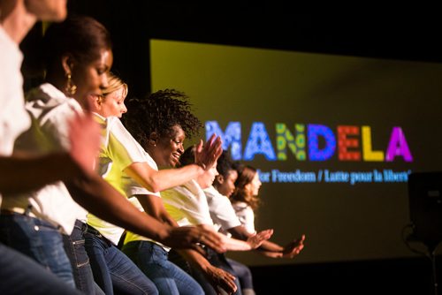 MIKAELA MACKENZIE / WINNIPEG FREE PRESS
NAfro dancers at a gala celebrating the opening of the Mandela exhibition at the Canadian Museum for Human Rights in Winnipeg on Monday, June 4, 2018. 
Mikaela MacKenzie / Winnipeg Free Press 2018.