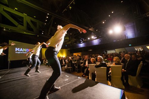 MIKAELA MACKENZIE / WINNIPEG FREE PRESS
NAfro dancers at a gala celebrating the opening of the Mandela exhibition at the Canadian Museum for Human Rights in Winnipeg on Monday, June 4, 2018. 
Mikaela MacKenzie / Winnipeg Free Press 2018.