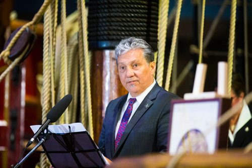 MIKAELA MACKENZIE / WINNIPEG FREE PRESS
Dan Vandal, MP for Saint Boniface  Saint Vital, speaks at the opening of the Nonsuch gallery at the Manitoba Museum in Winnipeg on Wednesday, June 6, 2018.
Mikaela MacKenzie / Winnipeg Free Press 2018.