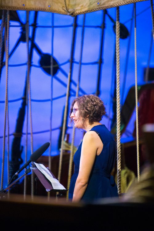 MIKAELA MACKENZIE / WINNIPEG FREE PRESS
Curator Amelia Fay speaks at the opening of the Nonsuch gallery at the Manitoba Museum in Winnipeg on Wednesday, June 6, 2018.
Mikaela MacKenzie / Winnipeg Free Press 2018.