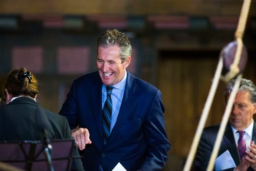 MIKAELA MACKENZIE / WINNIPEG FREE PRESS
Premier Brian Pallister speaks at the opening of the Nonsuch gallery at the Manitoba Museum in Winnipeg on Wednesday, June 6, 2018.
Mikaela MacKenzie / Winnipeg Free Press 2018.