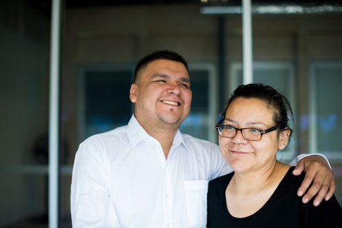 MIKAELA MACKENZIE / WINNIPEG FREE PRESS
Melodie Harper and her husband, Vernon at the Grace Hospital in Winnipeg on Wednesday, June 6, 2018. Melodie is still struggling with pain, and isn't able to access the care that she needs at home.
Mikaela MacKenzie / Winnipeg Free Press 2018.