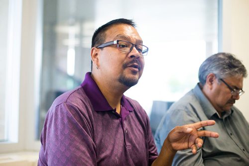 MIKAELA MACKENZIE / WINNIPEG FREE PRESS
Manitoba Regional Chief Kevin Hart discusses the treatment of First Nations in the medical system while at the Grace Hospital in Winnipeg on Wednesday, June 6, 2018. Melodie is still struggling with pain, and isn't able to access the care that she needs at home.
Mikaela MacKenzie / Winnipeg Free Press 2018.