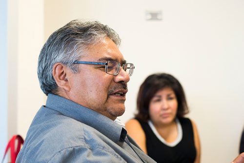 MIKAELA MACKENZIE / WINNIPEG FREE PRESS
David McDougall, chief of St. Theresa Point First Nation, discusses the treatment of First Nations in the medical system while at the Grace Hospital in Winnipeg on Wednesday, June 6, 2018. Melodie Harper is still struggling with pain, and isn't able to access the care that she needs at home.
Mikaela MacKenzie / Winnipeg Free Press 2018.