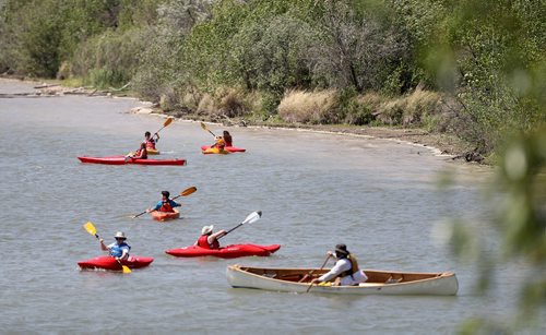 TREVOR HAGAN / WINNIPEG FREE PRESS
MEC Paddlefest, at FortWhyte, Sunday, June 10, 2018.