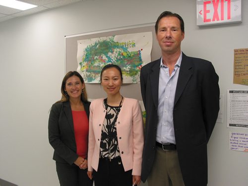 Canstar Community News June 5, 2018 - (From left) La Salle KIDZ Daycare Centre board chair Jenn Penner, centre executive director Lidan Xu and LSCU Complex board secretary Brian Cornelsen are pleased that the daycare is open with the grand opening event planned for June 9. (ANDREA GEARY/CANSTAR COMMUNITY NEWS)