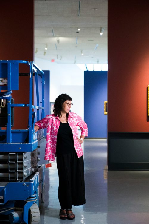 MIKAELA MACKENZIE / WINNIPEG FREE PRESS
University of Winnipeg professor Serena Keshavjee poses at the WAG in the Summer with the Impressionists exhibition in Winnipeg on Monday, June 11, 2018. Keshavjee will be hosting tours of the exhibit once it opens.
Mikaela MacKenzie / Winnipeg Free Press 2018.