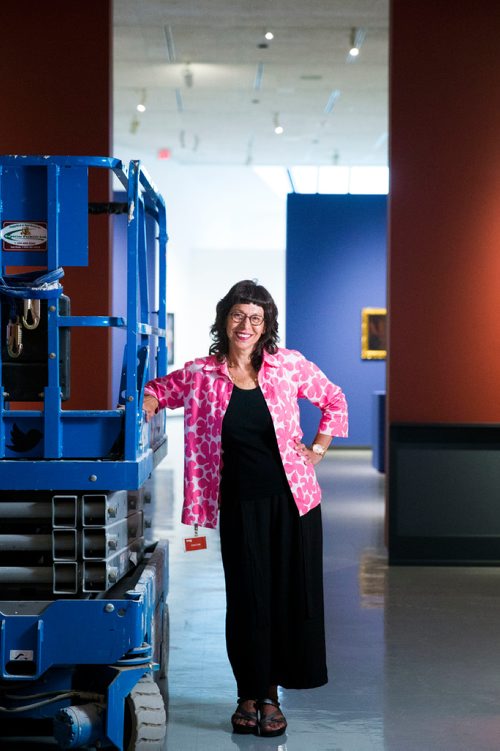 MIKAELA MACKENZIE / WINNIPEG FREE PRESS
University of Winnipeg professor Serena Keshavjee poses at the WAG in the Summer with the Impressionists exhibition in Winnipeg on Monday, June 11, 2018. Keshavjee will be hosting tours of the exhibit once it opens.
Mikaela MacKenzie / Winnipeg Free Press 2018.