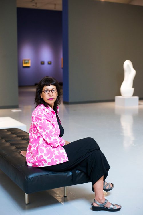 MIKAELA MACKENZIE / WINNIPEG FREE PRESS
University of Winnipeg professor Serena Keshavjee poses at the WAG in the Summer with the Impressionists exhibition in Winnipeg on Monday, June 11, 2018. Keshavjee will be hosting tours of the exhibit once it opens.
Mikaela MacKenzie / Winnipeg Free Press 2018.