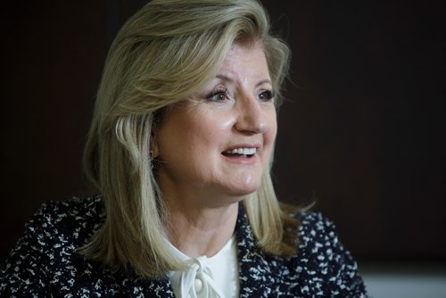 MIKE DEAL / WINNIPEG FREE PRESS
 Arianna Huffington, the founder of Huffington Post and a new company called Thrive Global, is in Winnipeg to receive the 2018 International Distinguished Entrepreneur Award from the U of M and to talk about her new thing  work-life balance and the importance of sleep.
180612 - Tuesday, June 12, 2018.