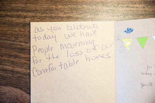 MIKAELA MACKENZIE / WINNIPEG FREE PRESS
Hundreds of birthday cards for the health minister from people from Cross Lake who are yearning for provincial funds to help build a health complex at the Manitoba Legislative Building in Winnipeg on Wednesday, June 13, 2018. 
Mikaela MacKenzie / Winnipeg Free Press 2018.