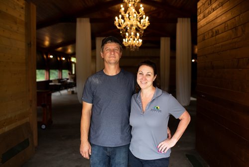 ANDREW RYAN / WINNIPEG FREE PRESS River's Edge Resort, owned and operated by Scott and Joy Sutyla, will be the first new business to open in the small town of Elma in 30 years. The resort will be host to destination weddings and recreation.