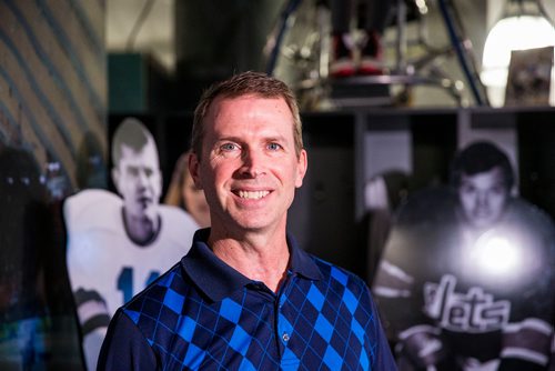 MIKAELA MACKENZIE / WINNIPEG FREE PRESS
Manitoba Sports Hall of Fame 2018 inductee Jeff Stoughton poses for a portrait at a media event in Winnipeg on Monday, June 18, 2018. 
Mikaela MacKenzie / Winnipeg Free Press 2018.