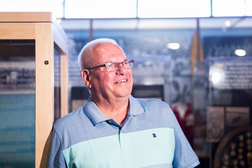 MIKAELA MACKENZIE / WINNIPEG FREE PRESS
Manitoba Sports Hall of Fame 2018 inductee Joe Daley poses for a portrait at a media event in Winnipeg on Monday, June 18, 2018. 
Mikaela MacKenzie / Winnipeg Free Press 2018.