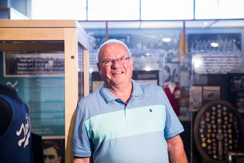 MIKAELA MACKENZIE / WINNIPEG FREE PRESS
Manitoba Sports Hall of Fame 2018 inductee Joe Daley poses for a portrait at a media event in Winnipeg on Monday, June 18, 2018. 
Mikaela MacKenzie / Winnipeg Free Press 2018.