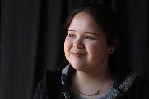 RUTH BONNEVILLE / WINNIPEG FREE PRESS

Portrait of Kelly Smith. 
Feature: Sagkeeng, Voices of Tomorrow
Twenty high school students from Sagkeeng Anicinabe High School candidly share their hopes and dreams for the future despite the daunting challenges they face living on the reserve.  During the course of three visits to the reserve each student courageously shared their story. 

A large selection of photos shot for this feature include: portraits taken of each student after video interviews, students setting up for their graduation ceremony in the arena on the reserve and feature photos of select students on or near their homes on the reserve.  

This feature also includes a video from their interviews with Ruth and Katie.    

See Katie May's story.


June 18, 2018
