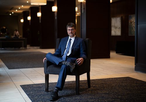 ANDREW RYAN / WINNIPEG FREE PRESS Stephen Liptrap, CEO of Morneau Shepell sits for a portrait at the Fairmount Hotel in Winnipeg. Shot on June 21, 2018.