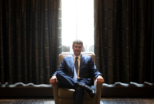 ANDREW RYAN / WINNIPEG FREE PRESS Stephen Liptrap, CEO of Morneau Shepell sits for a portrait at the Fairmount Hotel in Winnipeg. Shot on June 21, 2018.