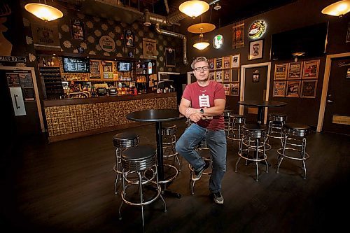 MIKE DEAL / WINNIPEG FREE PRESS
The Park Theatre, 698 Osborne St.
Owner Erick Casselman in the lobby bar area of The Park Theatre.
The Park turns 102 years old this year.
180622 - Friday, June 22, 2018.